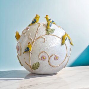 CERAMICA-TOSCANA-SFERA-UCCELLI-ARTEMPO-MANIFATTURE-DESIGN