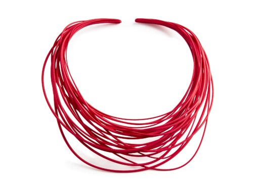 Collana Multifili Theia rosso