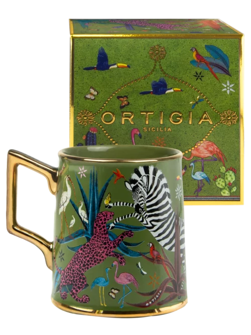 Ortigia Sicilia Tazza in ceramica verde